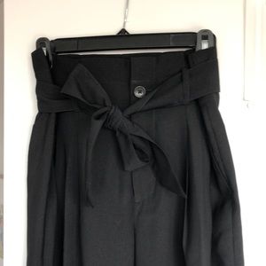 NWT Madewell Paper Bag Black Slacks